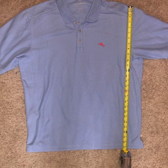 Tommy Bahama IslandZone Emfielder 2.0 Polo Shirt - Light Sky Hthr, Sz XL, MP $99 - Picture 13 of 13